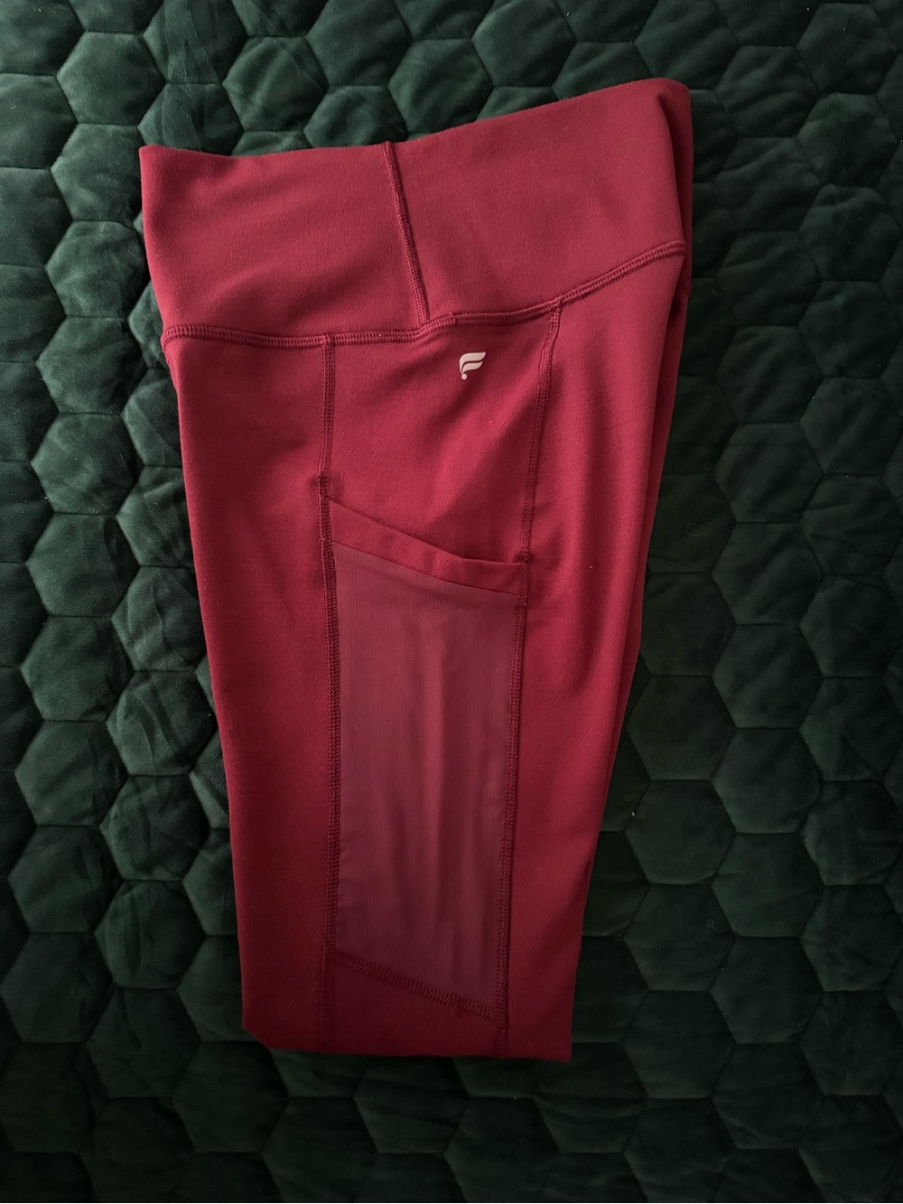 Fabletics High-Waist Leggings in Wine